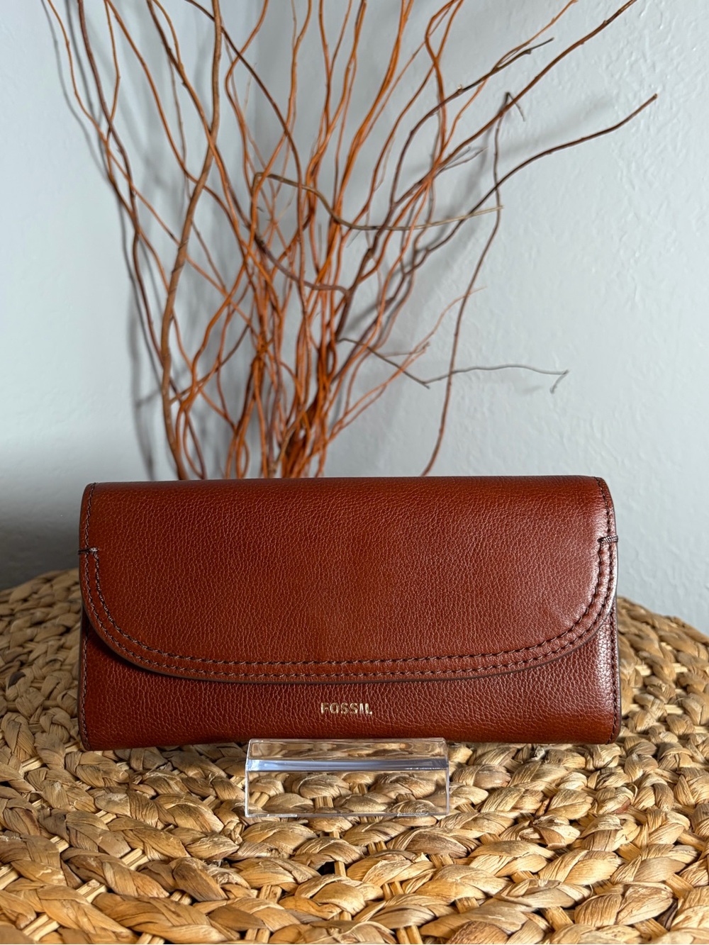 FOSSIL LEATHER FOLD WALLET